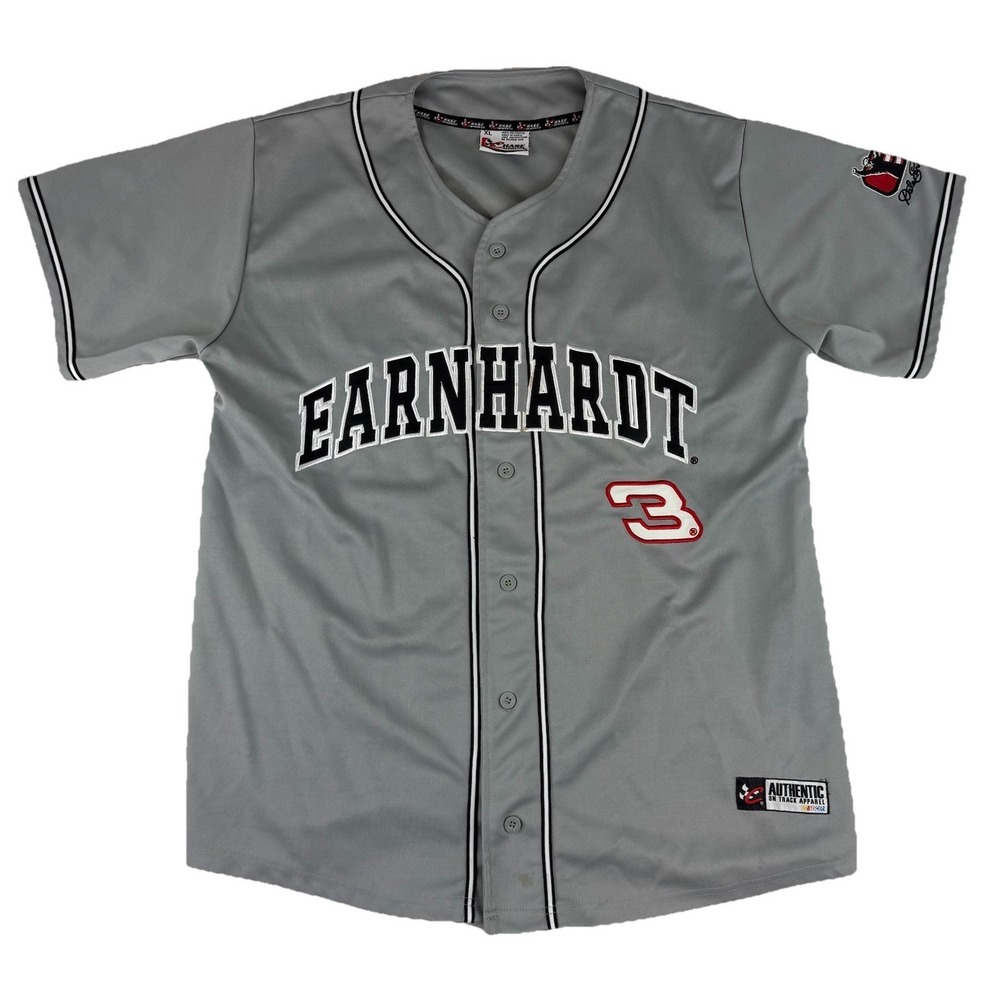 Vintage Dale Earnhardt Sr 3 NASCAR Baseball Style Jersey Men XL Chase Authentics - Picture 1 of 11